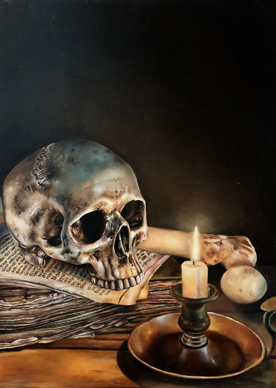 Skull By Candlelight